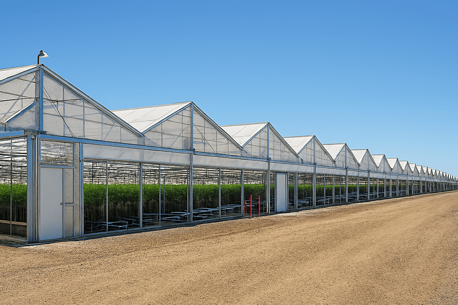 Commercial greenhouse complex