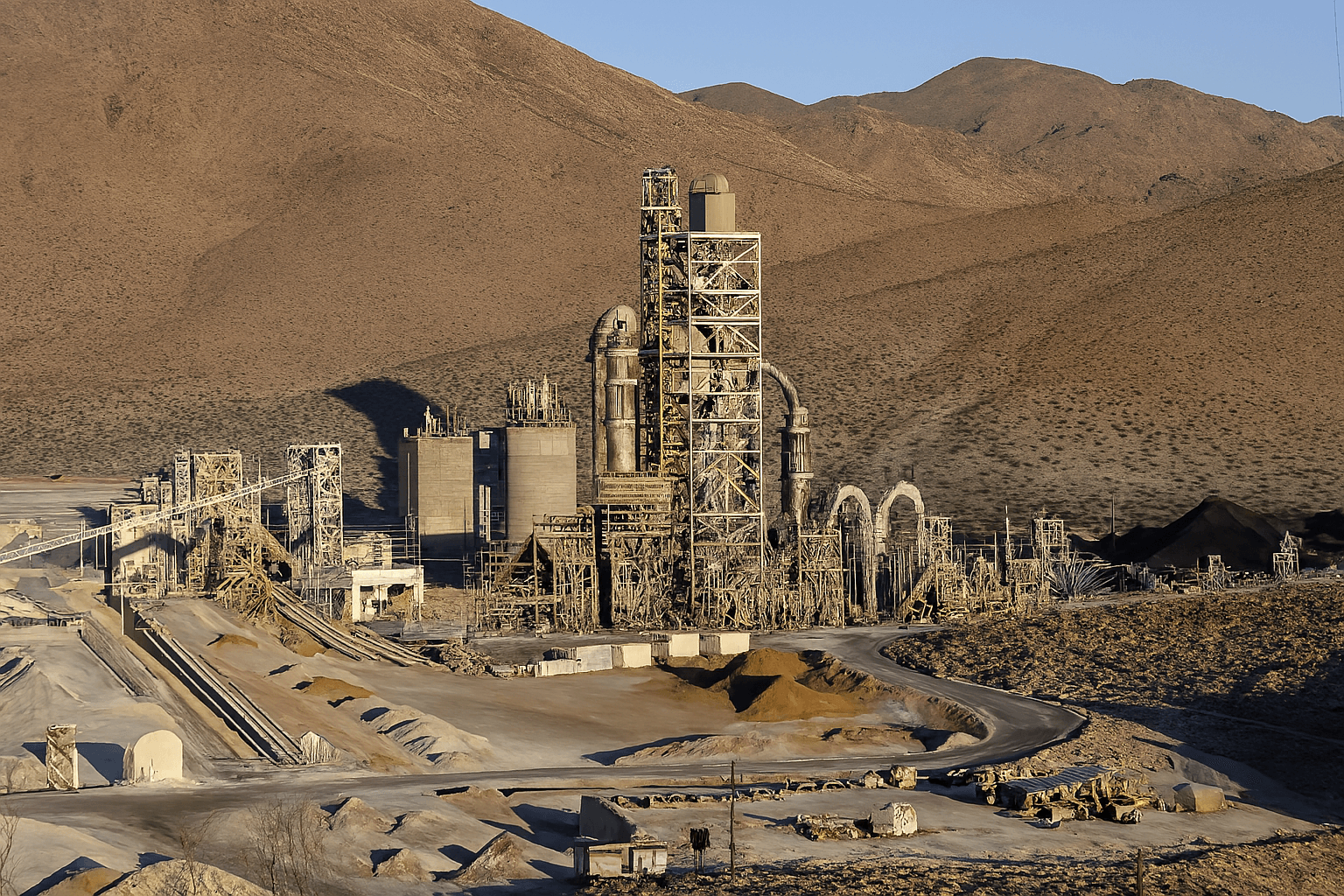 Desert cement plant