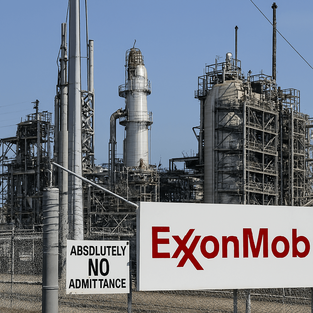 ExxonMobil oil refinery operations