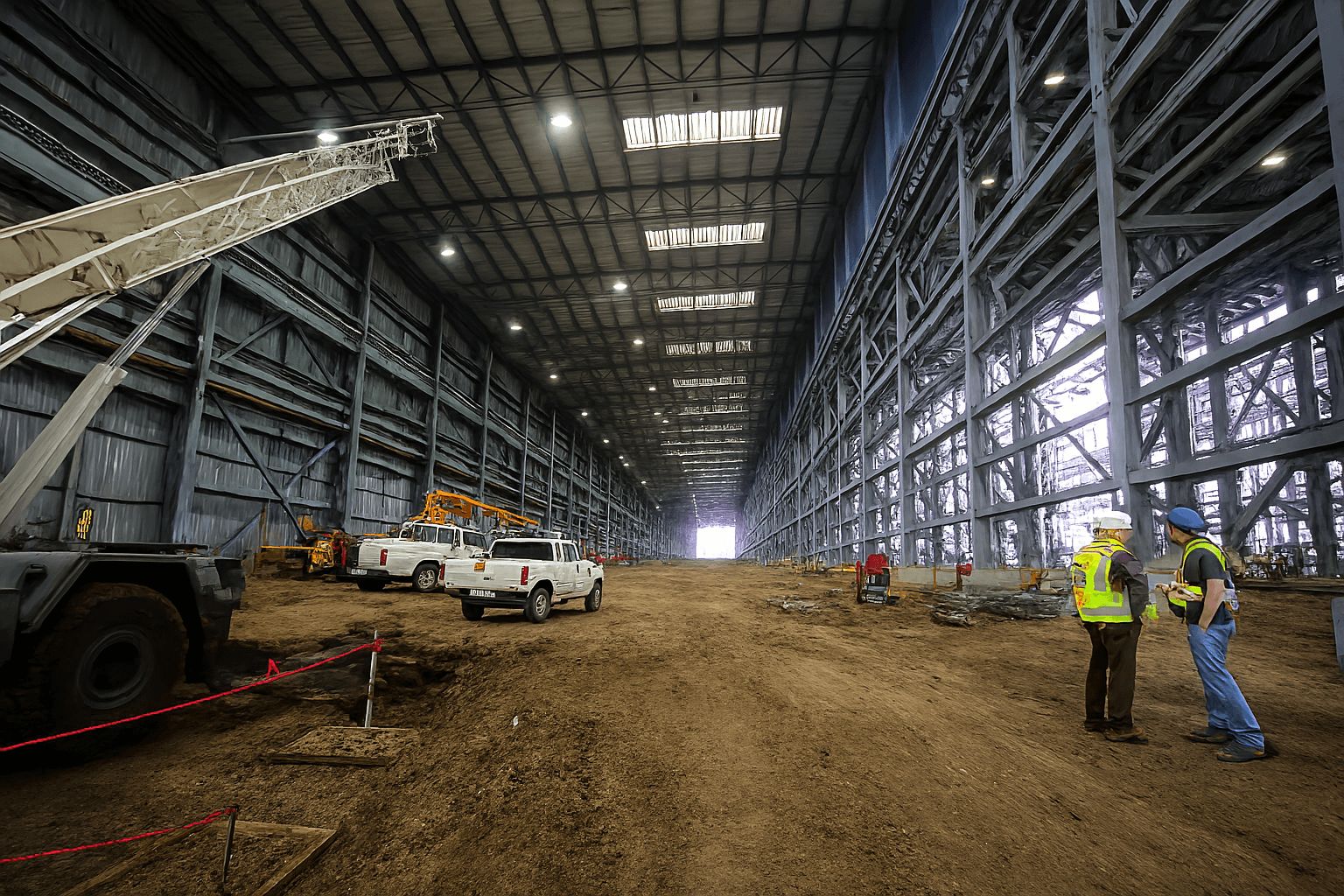Industrial warehouse construction