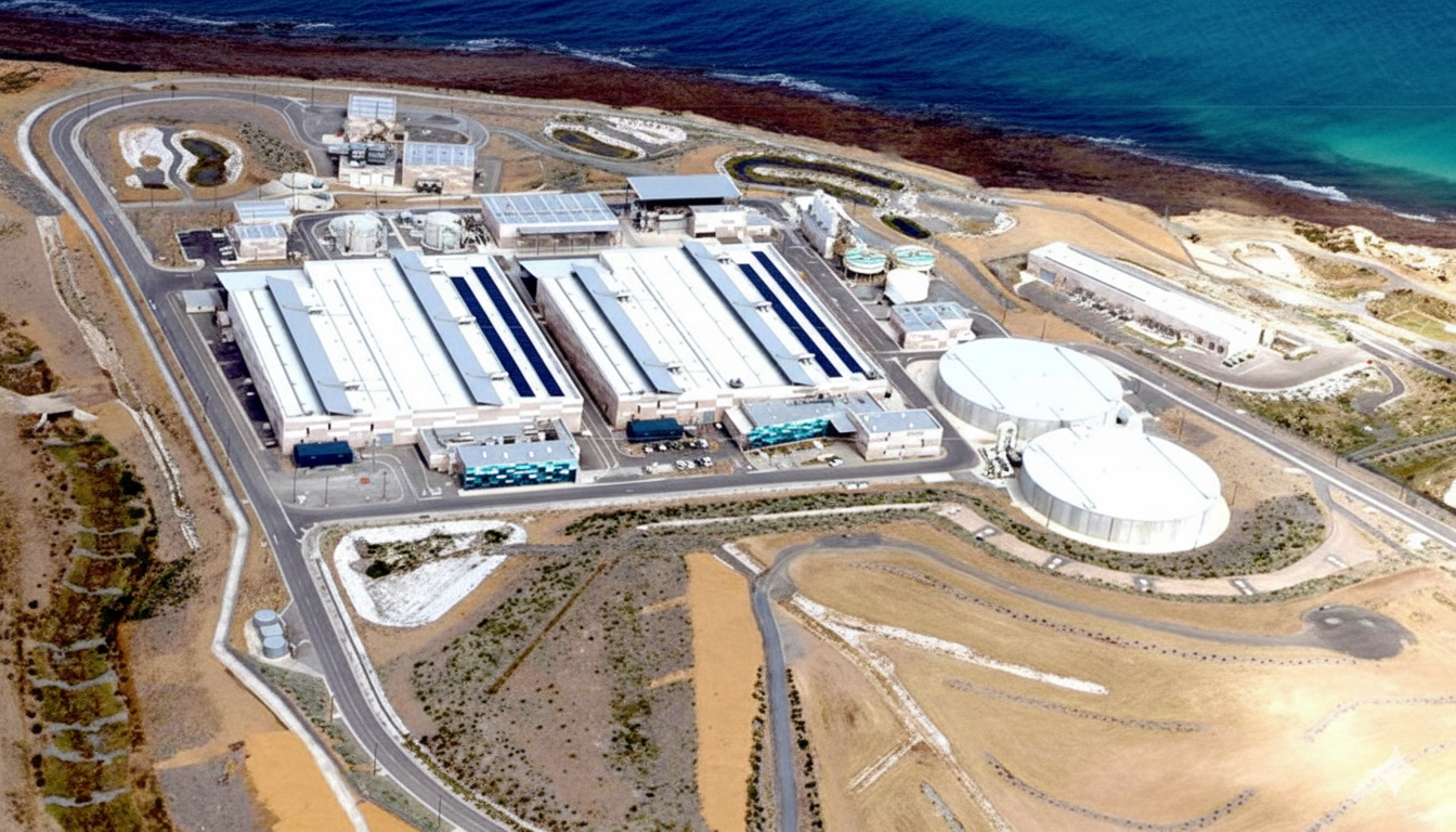 Coastal Industrial Complex Aerial