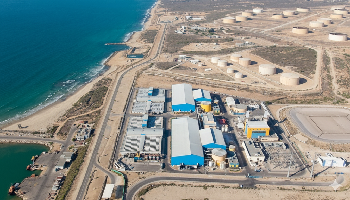 Coastal Industrial Facility Aerial